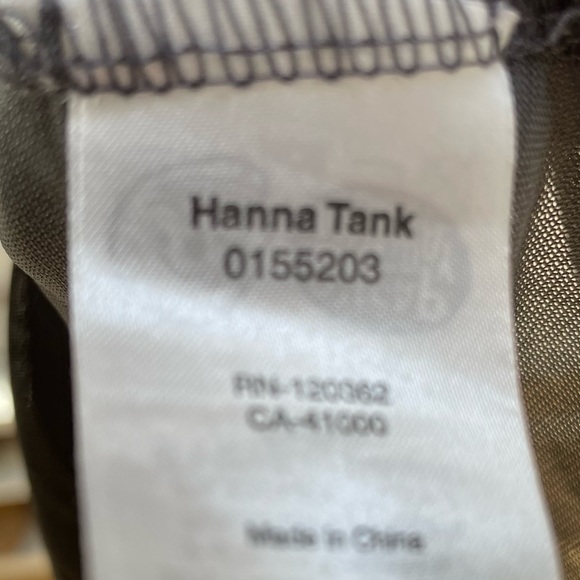 Cheap Monday Grey Sheer Hanna Tank with Fringe Panel Size M - Picture 5 of 6